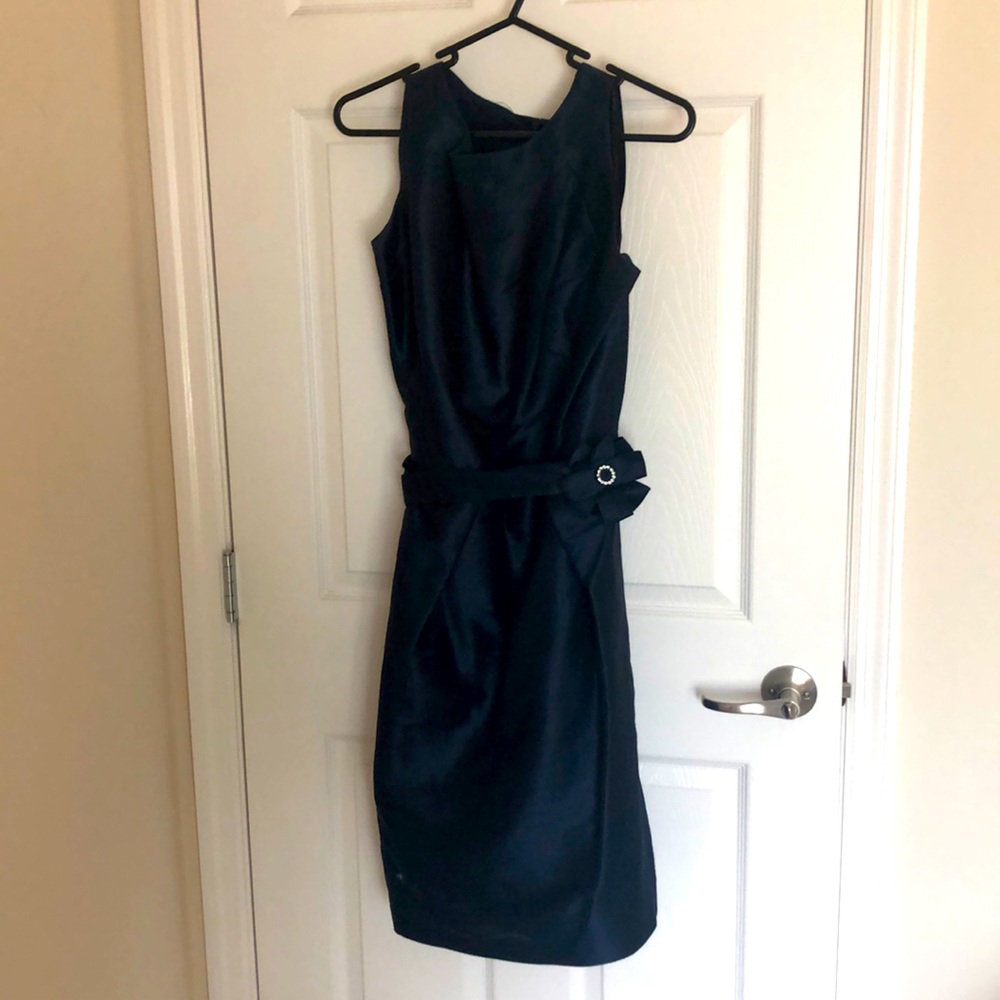 Navy blue bridesmaid dress